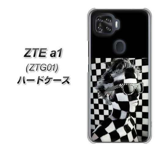 au ZTE a1 ZTG01 高画質仕上げ 背面印刷 ハードケース【357 bk&wh】