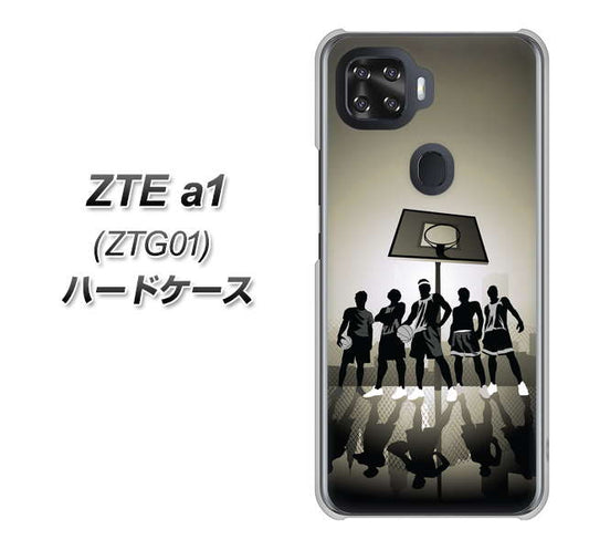 au ZTE a1 ZTG01 高画質仕上げ 背面印刷 ハードケース【389 クールバスケ】