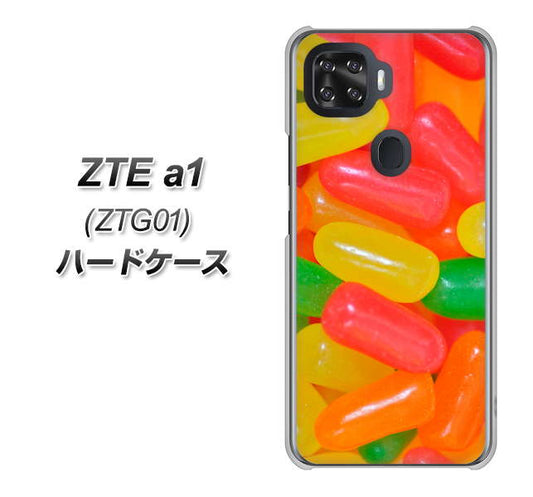 au ZTE a1 ZTG01 高画質仕上げ 背面印刷 ハードケース【449 ジェリービーンズ】