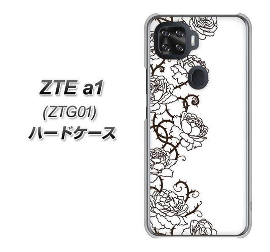 au ZTE a1 ZTG01 高画質仕上げ 背面印刷 ハードケース【467 イバラ】