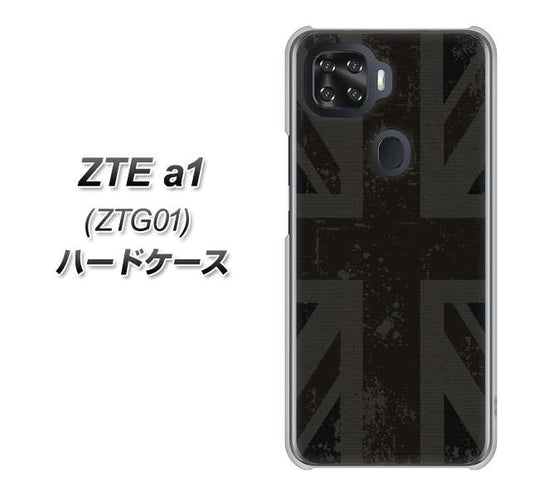 au ZTE a1 ZTG01 高画質仕上げ 背面印刷 ハードケース【505 ユニオンジャック ダーク】