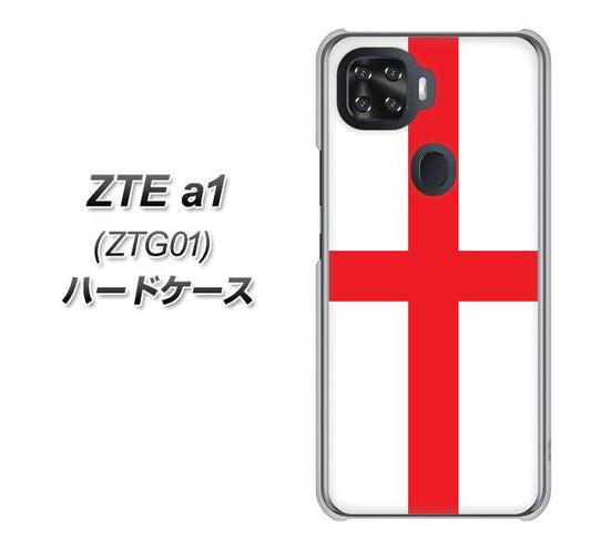 au ZTE a1 ZTG01 高画質仕上げ 背面印刷 ハードケース【677 イングランド】