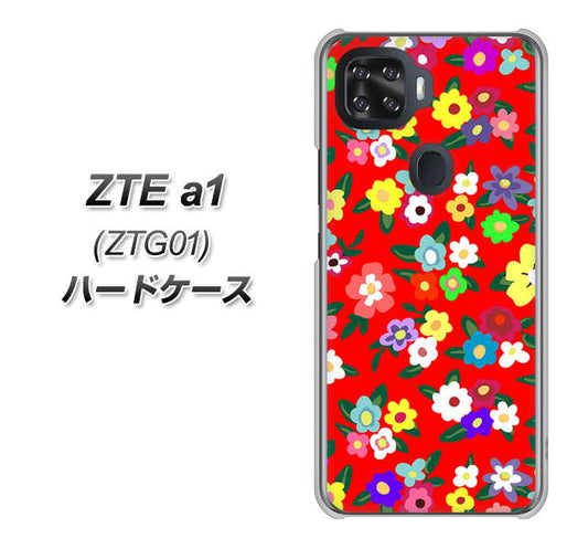 au ZTE a1 ZTG01 高画質仕上げ 背面印刷 ハードケース【780 リバティプリントRD】