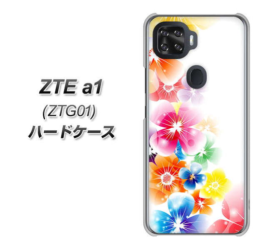 au ZTE a1 ZTG01 高画質仕上げ 背面印刷 ハードケース【1209 光と花】