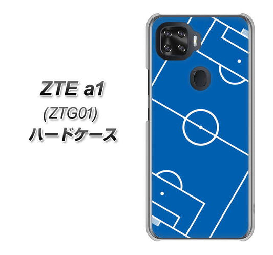 au ZTE a1 ZTG01 高画質仕上げ 背面印刷 ハードケース【IB922 SOCCER_ピッチ】