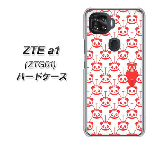 au ZTE a1 ZTG01 高画質仕上げ 背面印刷 ハードケース【MA913 パターン パンダ】