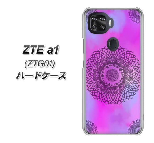 au ZTE a1 ZTG01 高画質仕上げ 背面印刷 ハードケース【YJ344 レース】